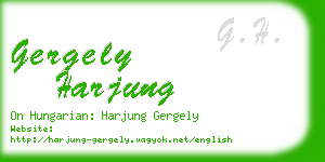 gergely harjung business card